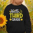 Hello Third Grade Sunflower 3rd Grade Vibes Back To School Graphic Toddler Sweatshirt
