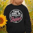 Highschool Girls Back To School 2025 First Day A Junior Graphic Toddler Sweatshirt