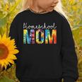 Homeschool Mom Tie Dye Back To School Day For Women For Work Graphic Toddler Sweatshirt