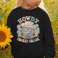Howdy Fourth Grade Cowgirl Western 4th Grade Back To School Graphic Toddler Sweatshirt Howdy Fourth Grade Cowgirl Western 4th Grade Back To School Graphic Toddler Sweatshirt