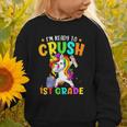 I'm Ready To Crush 1st Grade Dabbing Unicorn Back To School Graphic Toddler Sweatshirt I'm Ready To Crush 1st Grade Dabbing Unicorn Back To School Graphic Toddler Sweatshirt