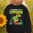 I'm Ready To Crush 1st Grade Dinosaurs Back To School Kids Graphic Toddler Sweatshirt