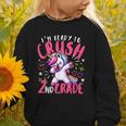 I'm Ready To Crush 2nd Grade Dabbing Unicorn Back To School Graphic Toddler Sweatshirt I'm Ready To Crush 2nd Grade Dabbing Unicorn Back To School Graphic Toddler Sweatshirt