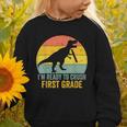 I'm Ready To Crush First Grade Dinosaur Back To School Kids Graphic Toddler Sweatshirt I'm Ready To Crush First Grade Dinosaur Back To School Kids Graphic Toddler Sweatshirt
