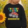 I'm Ready To Crush Kindergarten Dinosaur Back To School Boys Graphic Toddler Sweatshirt