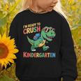 I'm Ready To Crush Kindergarten T-Rex Back To School Dino Graphic Toddler Sweatshirt I'm Ready To Crush Kindergarten T-Rex Back To School Dino Graphic Toddler Sweatshirt