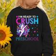 I'm Ready To Crush Preschool Dabbing Unicorn Back To School Graphic Toddler Sweatshirt I'm Ready To Crush Preschool Dabbing Unicorn Back To School Graphic Toddler Sweatshirt
