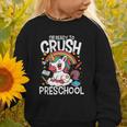 I'm Ready To Crush Preschool Unicorn Back To School Girls Graphic Toddler Sweatshirt I'm Ready To Crush Preschool Unicorn Back To School Girls Graphic Toddler Sweatshirt