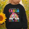 I'm Ready To Crush Second Grade Unicorn Back To School Girls Graphic Toddler Sweatshirt