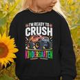 Kids Back To School I'm Ready To Crush Kindergarten For Boys Graphic Toddler Sweatshirt