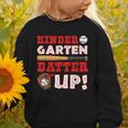 Kindergarten Batter Up Back To School Baseball Player Boys Graphic Toddler Sweatshirt