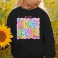 Kindergarten Coquette Bow Back To School Kinder Girl Kids Graphic Toddler Sweatshirt