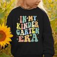 Kindergarten Era Happy Back To School Groovy Kids Boys Girls Graphic Toddler Sweatshirt