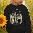 Kindergarten Ringmaster Carnival Back To School Circus Staff Graphic Toddler Sweatshirt Kindergarten Ringmaster Carnival Back To School Circus Staff Graphic Toddler Sweatshirt