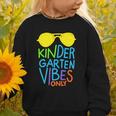 Kindergarten Vibes Only Glow Sunglasses Back To School Graphic Toddler Sweatshirt