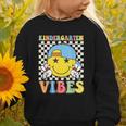Kindergarten Vibes Kid Back To School Class Kindergarten Boy Graphic Toddler Sweatshirt
