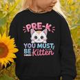 Kitten Back To School Girls Preschool Cat Lover Graphic Toddler Sweatshirt