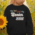 My Last First Day Senior 2025 Back To School Vintage Cool Graphic Toddler Sweatshirt My Last First Day Senior 2025 Back To School Vintage Cool Graphic Toddler Sweatshirt