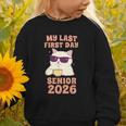 My Last First Day Senior 2026 Cat Back To School Class 2026 Graphic Toddler Sweatshirt My Last First Day Senior 2026 Cat Back To School Class 2026 Graphic Toddler Sweatshirt