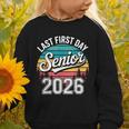 My Last First Day Senior 2026 Vintage Back To School Graphic Toddler Sweatshirt