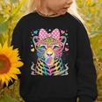 Leopard Glasses Blowing Bubble Gum Back To School Kids Graphic Toddler Sweatshirt Leopard Glasses Blowing Bubble Gum Back To School Kids Graphic Toddler Sweatshirt