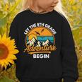 Let The 8th Grade Adventure Begin Back To School Graphic Toddler Sweatshirt Let The 8th Grade Adventure Begin Back To School Graphic Toddler Sweatshirt