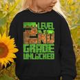 Level 2nd Grade Unlocked Game Pixel Kids Boy Back To School Graphic Toddler Sweatshirt