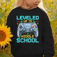 Leveled Up To Middle School Video Gamer Back To School Boys Graphic Toddler Sweatshirt Leveled Up To Middle School Video Gamer Back To School Boys Graphic Toddler Sweatshirt