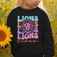 Lion Mascot Back To School Spirit Sports Men Women Groovy Graphic Toddler Sweatshirt Lion Mascot Back To School Spirit Sports Men Women Groovy Graphic Toddler Sweatshirt