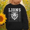 Lions School Spirit Fan Team Back To School Graphic Toddler Sweatshirt Lions School Spirit Fan Team Back To School Graphic Toddler Sweatshirt