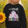 Little Miss Homeschool Back To School Girls Homeschool Graphic Toddler Sweatshirt
