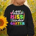 Little Miss Kindergarten Kids Girls Pencil Back To School Graphic Toddler Sweatshirt
