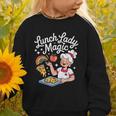 Lunch Lady Magic Cafeteria Worker Back To School Women Girls Graphic Toddler Sweatshirt