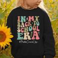 Math Coach In My Back To School Era Women Groovy Graphic Toddler Sweatshirt Math Coach In My Back To School Era Women Groovy Graphic Toddler Sweatshirt