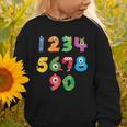 Monster Numbers Learning Cute Numbers 0-9 Back To School Graphic Toddler Sweatshirt