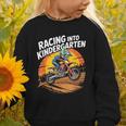 Motocross Back To School Dirt Bike Racing Into Kindergarten Graphic Toddler Sweatshirt