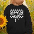 Mustangs High School Spirit Fan Team Mustang Back To School Graphic Toddler Sweatshirt