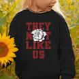 Not Like Bulldog Back To School Spirit M Graphic Toddler Sweatshirt Not Like Bulldog Back To School Spirit M Graphic Toddler Sweatshirt