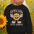Official Fifth Grader 5th Grade Retro Back To School Kids Graphic Toddler Sweatshirt Official Fifth Grader 5th Grade Retro Back To School Kids Graphic Toddler Sweatshirt