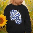 Panthers Cheer Back To School Cheerleading Spirit B Graphic Toddler Sweatshirt