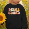 PEIMS Squad Groovy Back To School Women Appreciation Graphic Toddler Sweatshirt PEIMS Squad Groovy Back To School Women Appreciation Graphic Toddler Sweatshirt