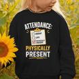 Physically Present Mentally Absent Back To School Graphic Toddler Sweatshirt