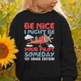 I Might Be Your Pilot First Day Back To School 1st Grade Graphic Toddler Sweatshirt