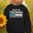 Pilot In Training 3rd Grade Edition Back To School Boys Girl Graphic Toddler Sweatshirt