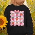 Preppy Back To School 3rd Grade Is My Jam Strawberry Bow Graphic Toddler Sweatshirt Preppy Back To School 3rd Grade Is My Jam Strawberry Bow Graphic Toddler Sweatshirt