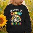 Ready For 1st Grade Unicorn First Day Back To School Student Graphic Toddler Sweatshirt Ready For 1st Grade Unicorn First Day Back To School Student Graphic Toddler Sweatshirt
