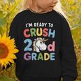 Im Ready To Crush 2nd Grade Boy Unicorn Back To School Graphic Toddler Sweatshirt