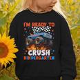 Ready To Crush Kindergarten Monster Truck Back To School Boy Graphic Toddler Sweatshirt Ready To Crush Kindergarten Monster Truck Back To School Boy Graphic Toddler Sweatshirt
