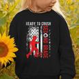 Ready To Crush Second Grade Soccer USA Flag Back To School Graphic Toddler Sweatshirt Ready To Crush Second Grade Soccer USA Flag Back To School Graphic Toddler Sweatshirt