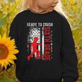 Ready To Crush Sixth Grade Soccer USA Flag Back To School Graphic Toddler Sweatshirt Ready To Crush Sixth Grade Soccer USA Flag Back To School Graphic Toddler Sweatshirt